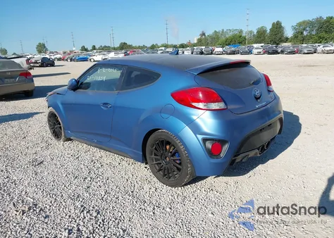 2016 Hyundai Veloster Turbo Rally Edition из США, поврежденный, VIN KMHTC6AE4GU255881